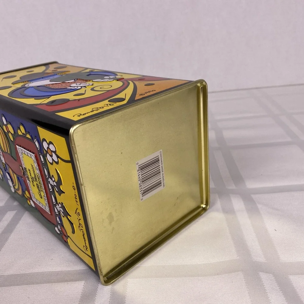 Vintage Creme De Grand Marnier‎ Liqueur 1990 ROMERO BRITTO art abstract tin Box